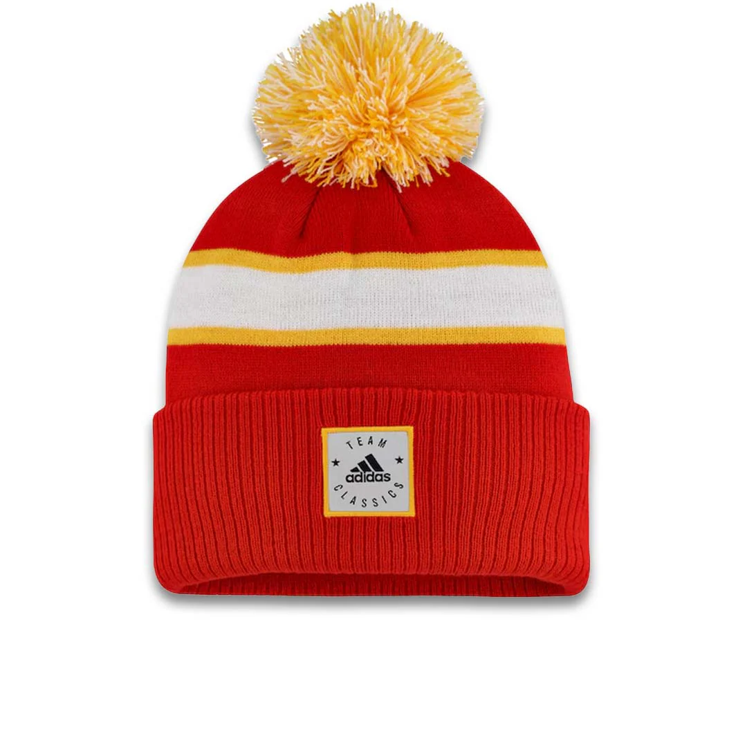 adidas - Atlanta Flames Cuffed Knit Pom Beanie (HZ8570) - Image 2