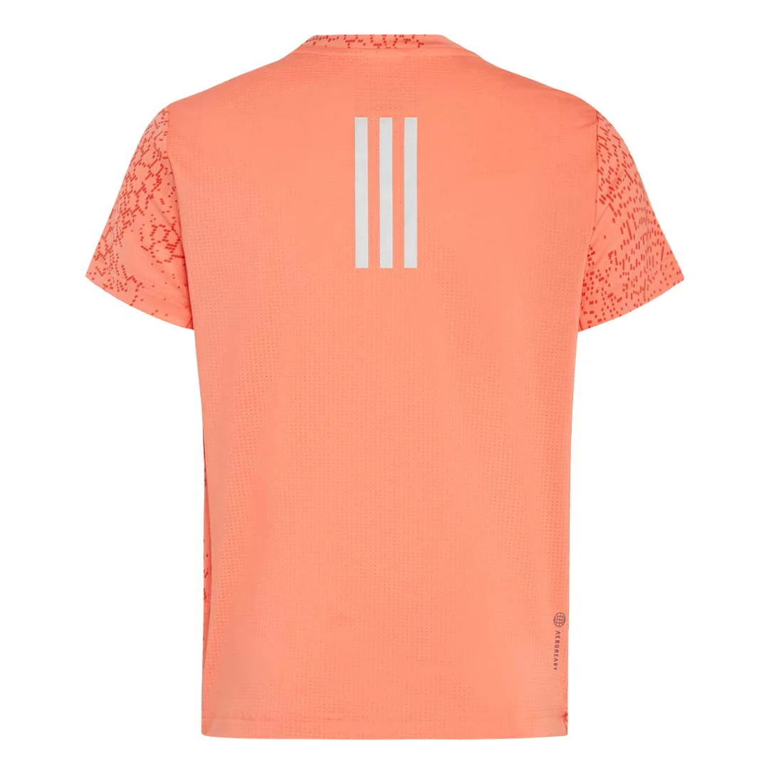 adidas - Girls' (Junior) AEROREADY 3-Stripes Allover Print T-Shirt (IB8870) - Image 2