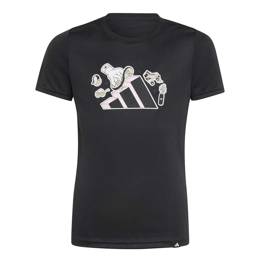 adidas - Girls' (Junior) Animal Graphic T-Shirt (JV5202)