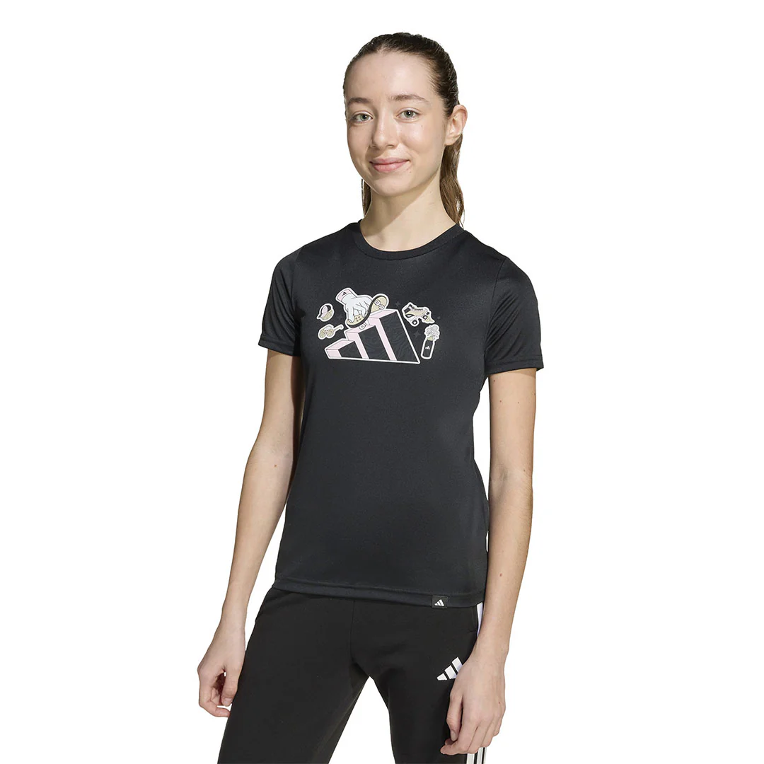 adidas - Girls' (Junior) Animal Graphic T-Shirt (JV5202) - Image 2
