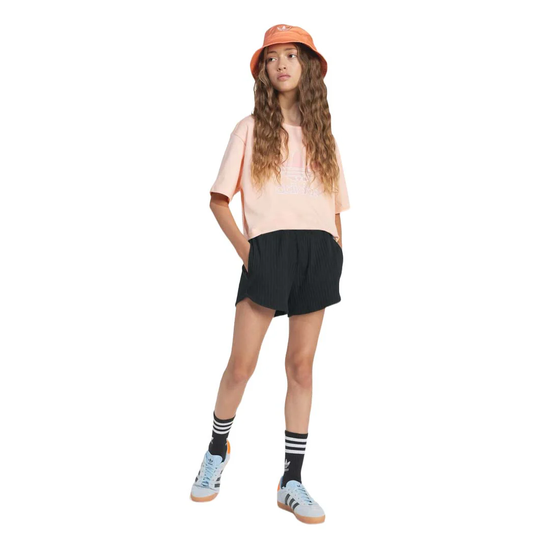adidas - Girls' (Junior) Ribbed Shorts (JC8433) - Image 4