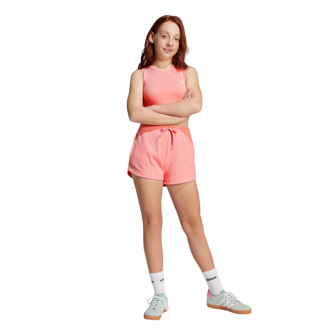 adidas - Girls' (Junior) Ribbed Shorts (JC8434) - Image 4