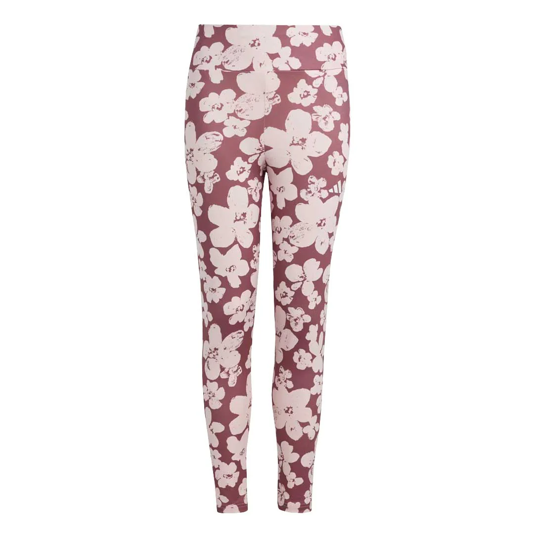 adidas - Girls' (Junior) Train Essentials Seasonal Printed 7/8 Training Leggings (IW3291)