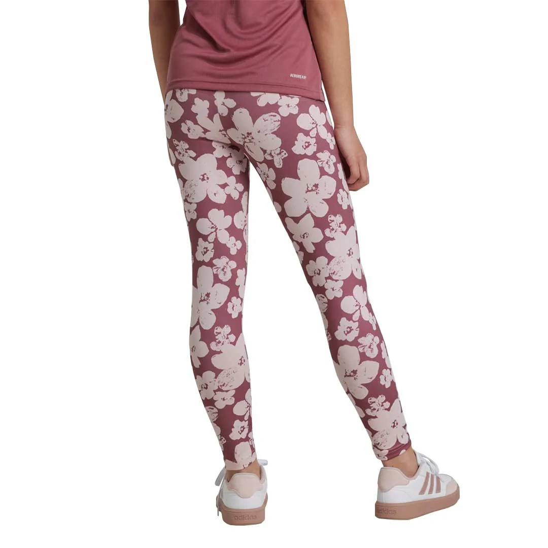 adidas - Girls' (Junior) Train Essentials Seasonal Printed 7/8 Training Leggings (IW3291) - Image 3