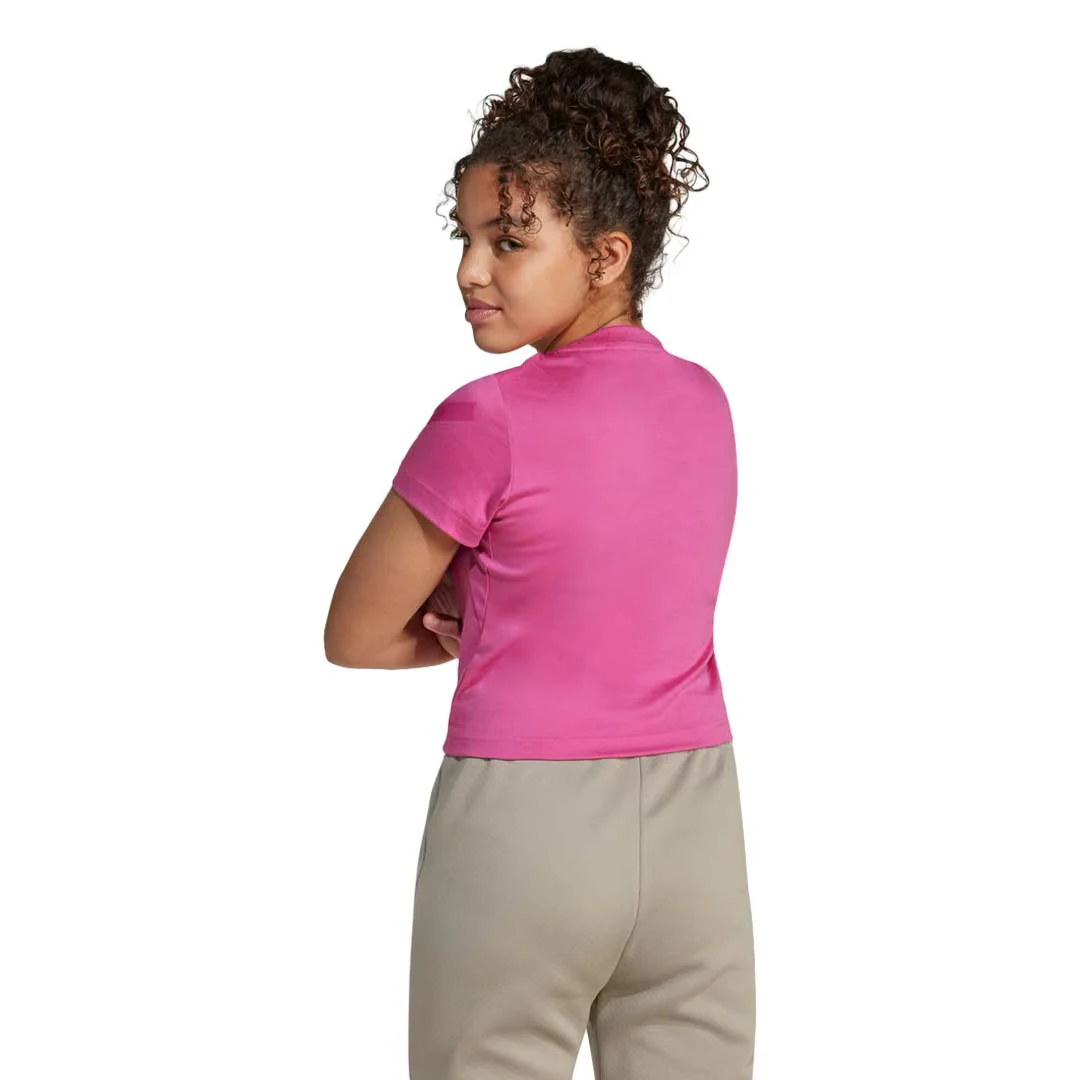 adidas - Girls' (Junior) Z.N.E. Fitted Crop T-Shirt (JJ4852) - Image 3