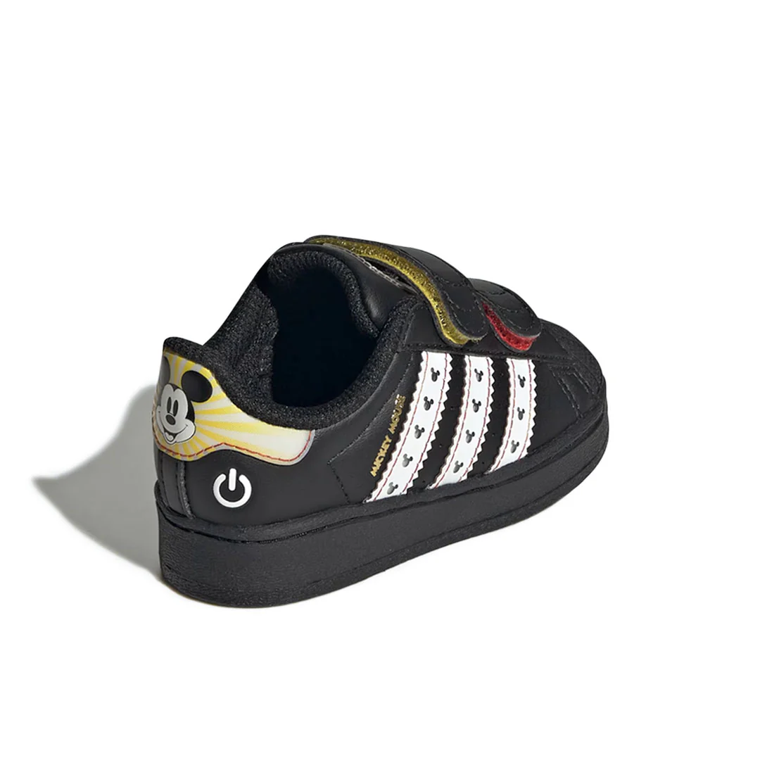 adidas - Kids' (Infant) adidas x Disney Mickey Mouse Superstar LED Lights Comfort Closure Shoes (JQ2806) - Image 4