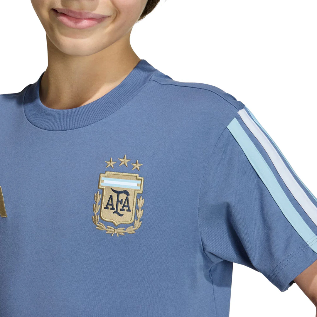 adidas - Kids' (Junior) Argentina DNA T-Shirt (JZ6302) - Image 4