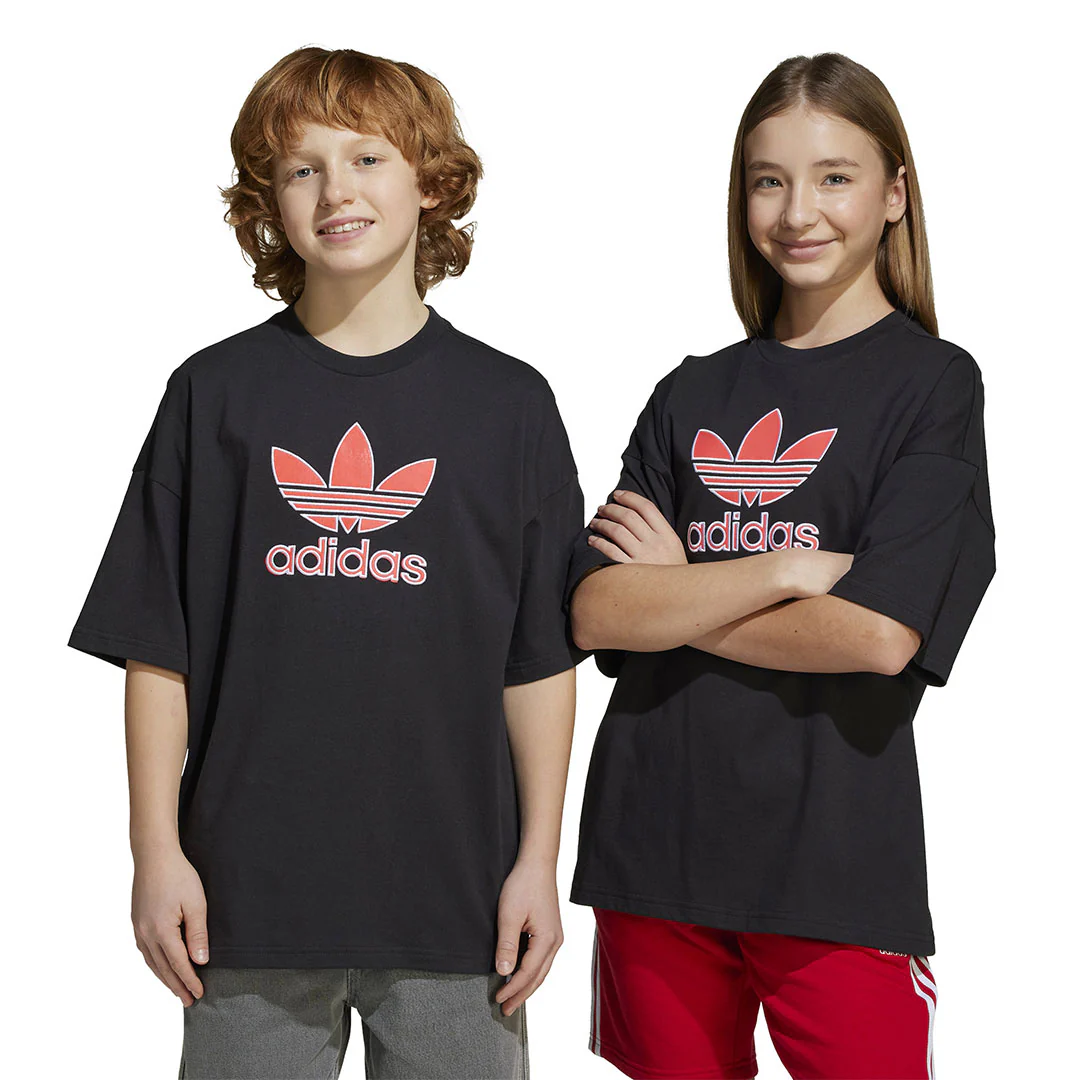 adidas - Kids' (Junior) Oversize Trefoil T-Shirt (JV7777) - Image 2