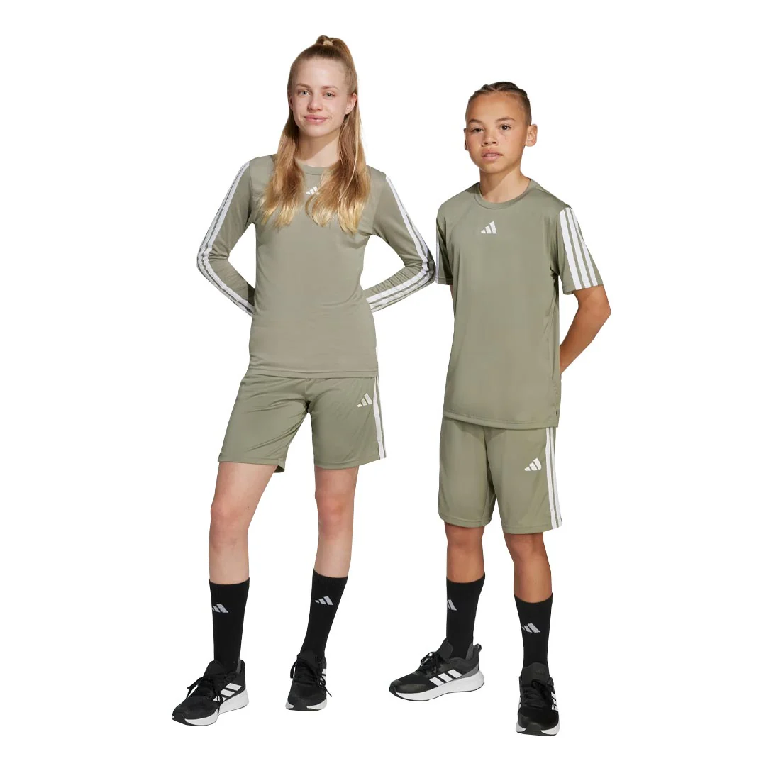 adidas - Kids' (Junior) Train Essentials 3-Stripes Shorts (JW4951) - Image 2