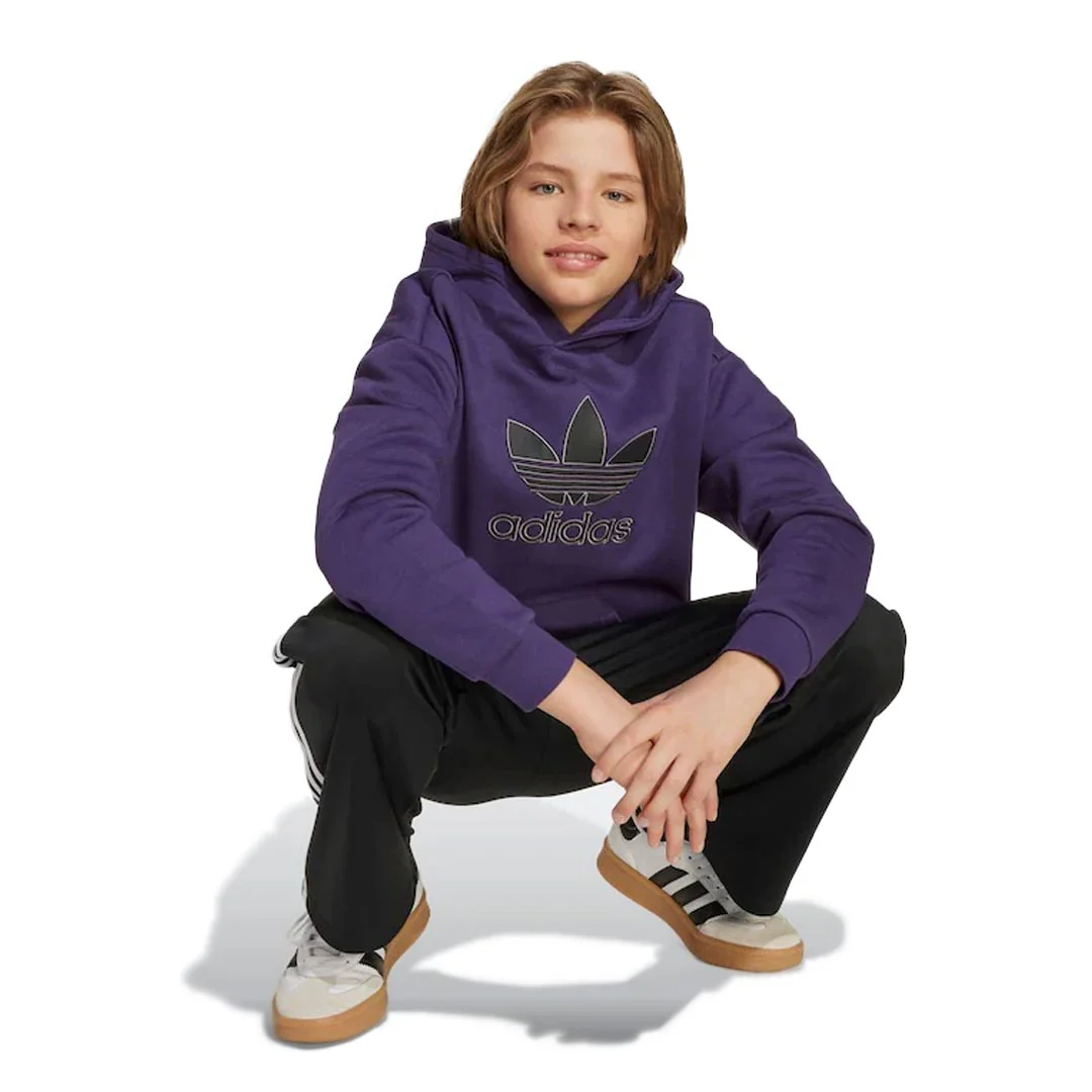 adidas - Kids' (Junior) Trefoil Hoodie (JV8653) - Image 3
