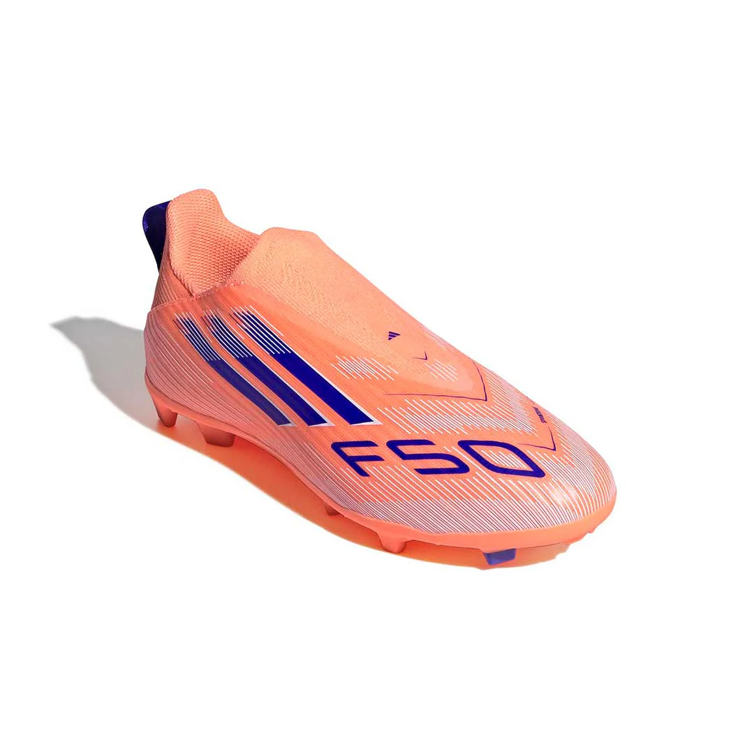 adidas - Kids' (Preschool & Junior) F50 League Laceless Firm/Multi Ground Soccer Cleats (JH7742) - Image 3