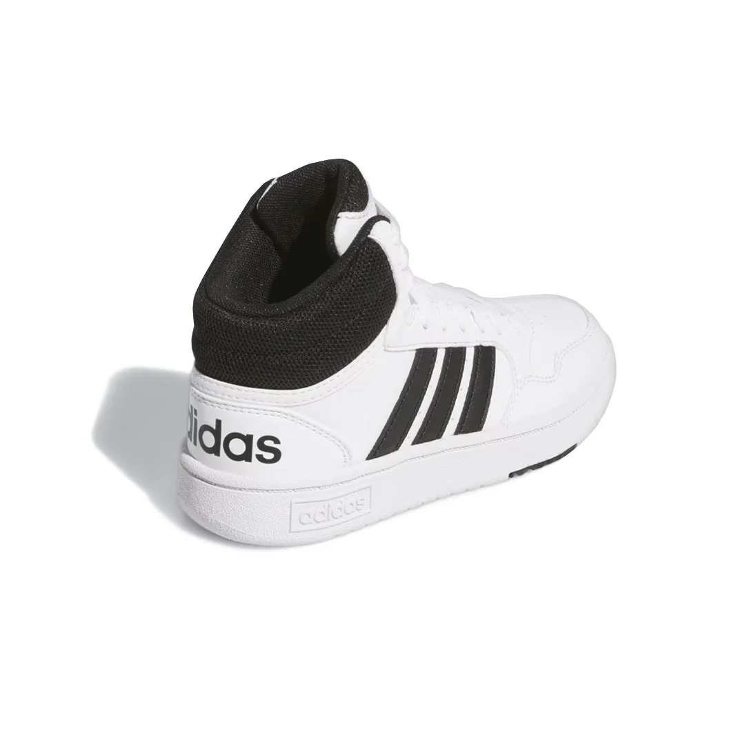 adidas - Kids' (Preschool & Junior) Hoops 3.0 Mid Shoes (IG3715) - Image 3