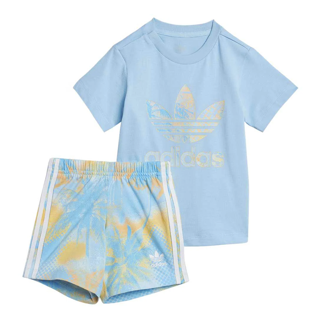 adidas - Kids' (Toddler & Junior) Logo Shorts & T-Shirt Set (JD2899)