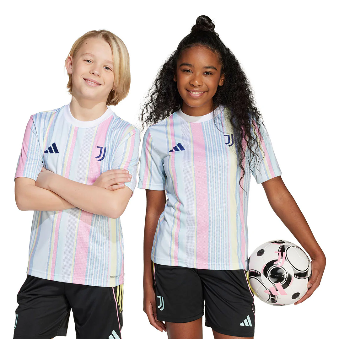 adidas - Kids' (Youth) Juventus 25/26 Pre-Match Jersey (JP1668) - Image 2