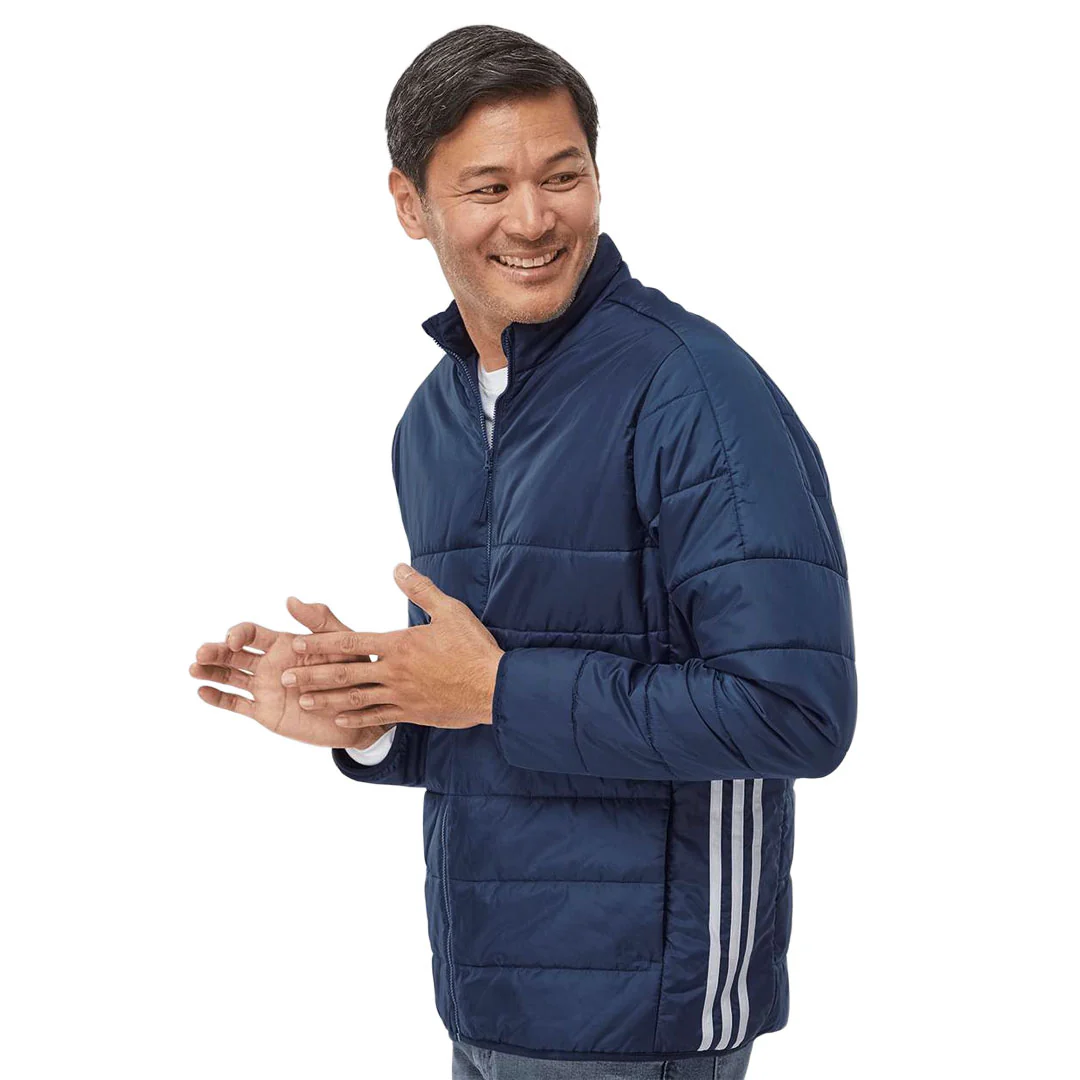 adidas - Men's 3-Stripes Full Zip Puffer Jacket (HT0980) - Image 2