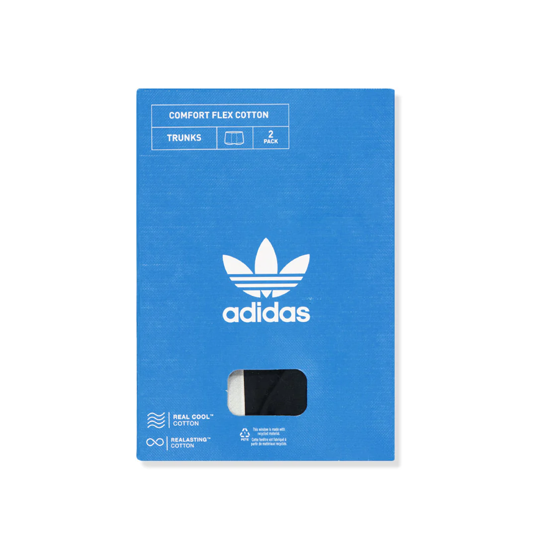 adidas - Men's Comfort Flex 2 Pack Cotton Print Trunk (IU8655) - Image 2