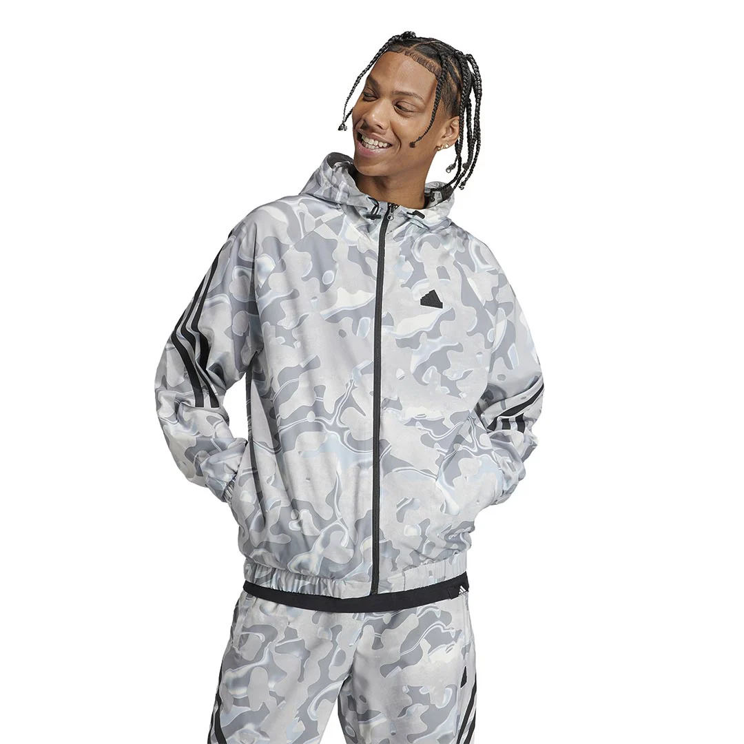 adidas - Men's Future Icons All Over Print Full Zip Hoodie (IB6124) - Image 2