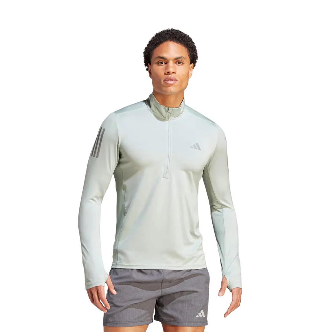 adidas - Men's Own The Run 1/4 Zip Long Sleeve Sweatshirt (IK9566) - Image 2