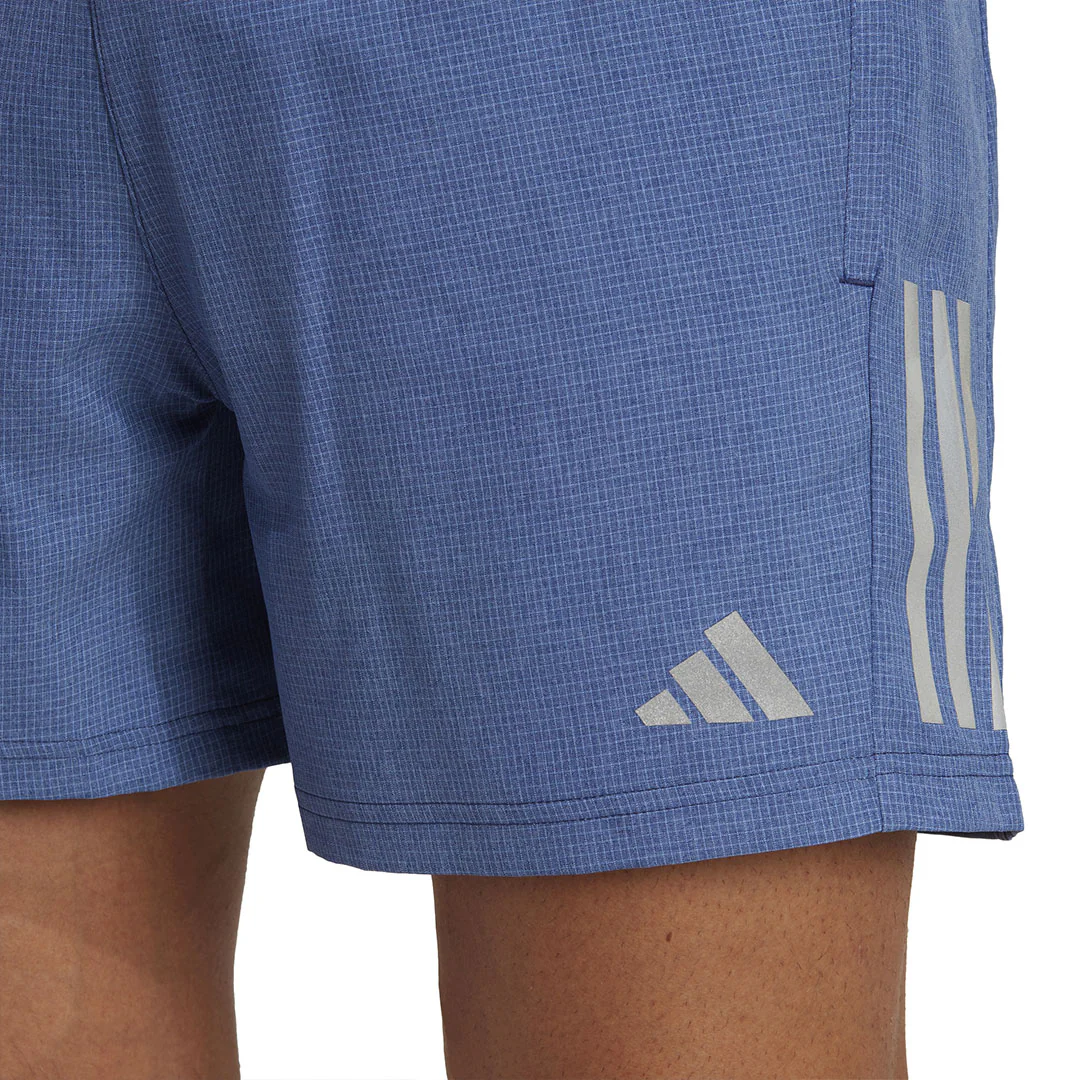 adidas - Men's Own The Run 5 Inch Heather Shorts (HR6615) - Image 6