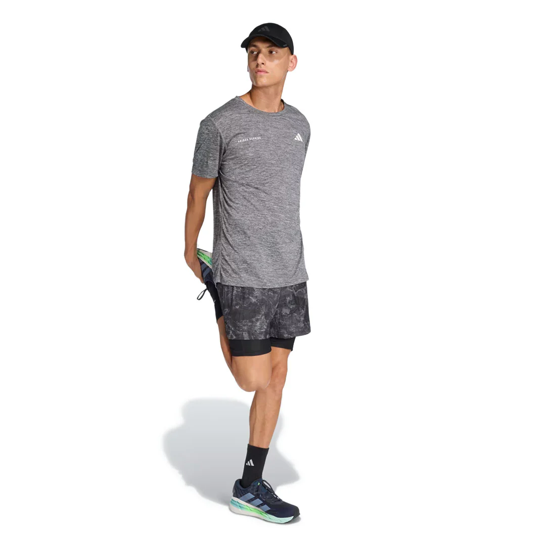 adidas - Men's Own The Run Spray Dye 2-In-1 Shorts (JN9680) - Image 4