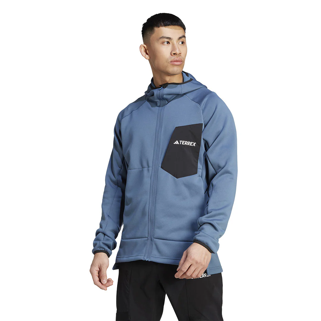 adidas - Men's Terrex Xperior Medium Fleece Hooded Jacket (IP4143) - Image 2