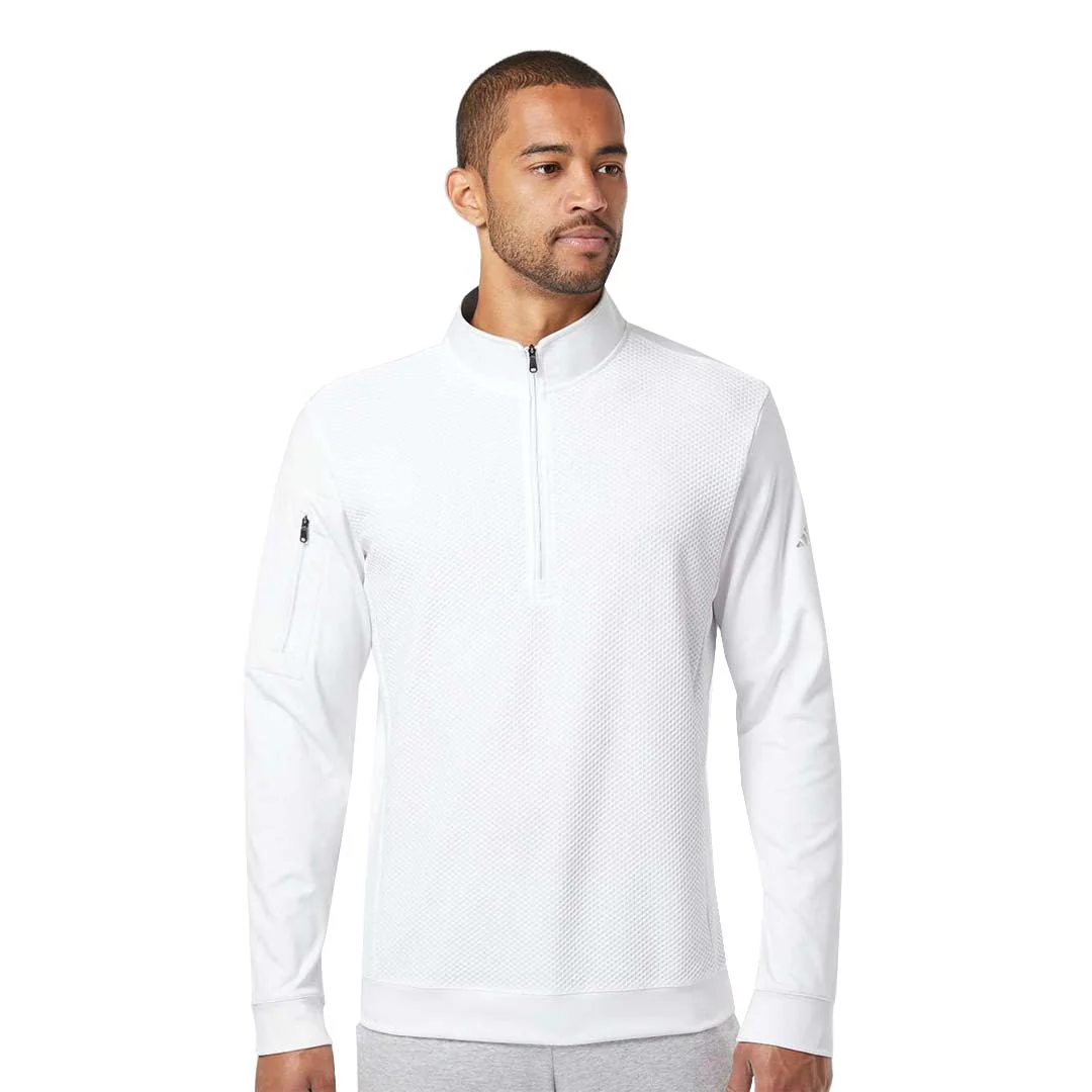 adidas - Men's Textured 1/4 Zip Pullover (DZ7097) - Image 2