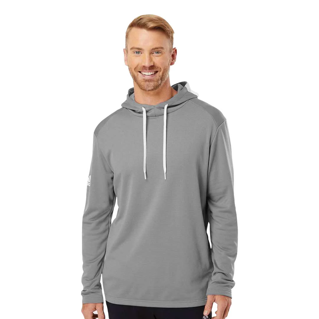 adidas - Men's Textured Mix Media Hoodie (GU3939) - Image 2