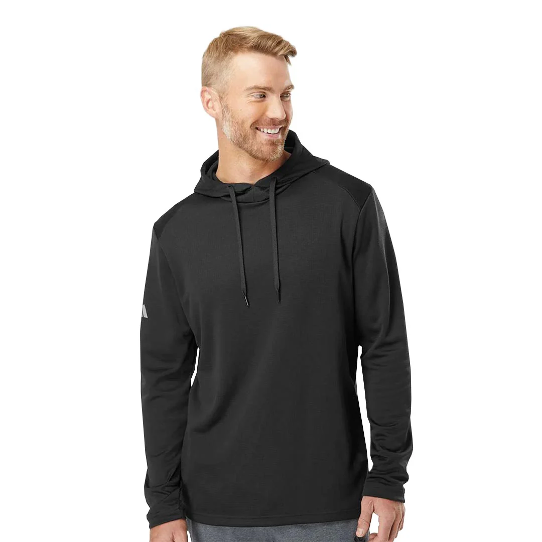 adidas - Men's Textured Mixed Media Hoodie (GR4469) - Image 2