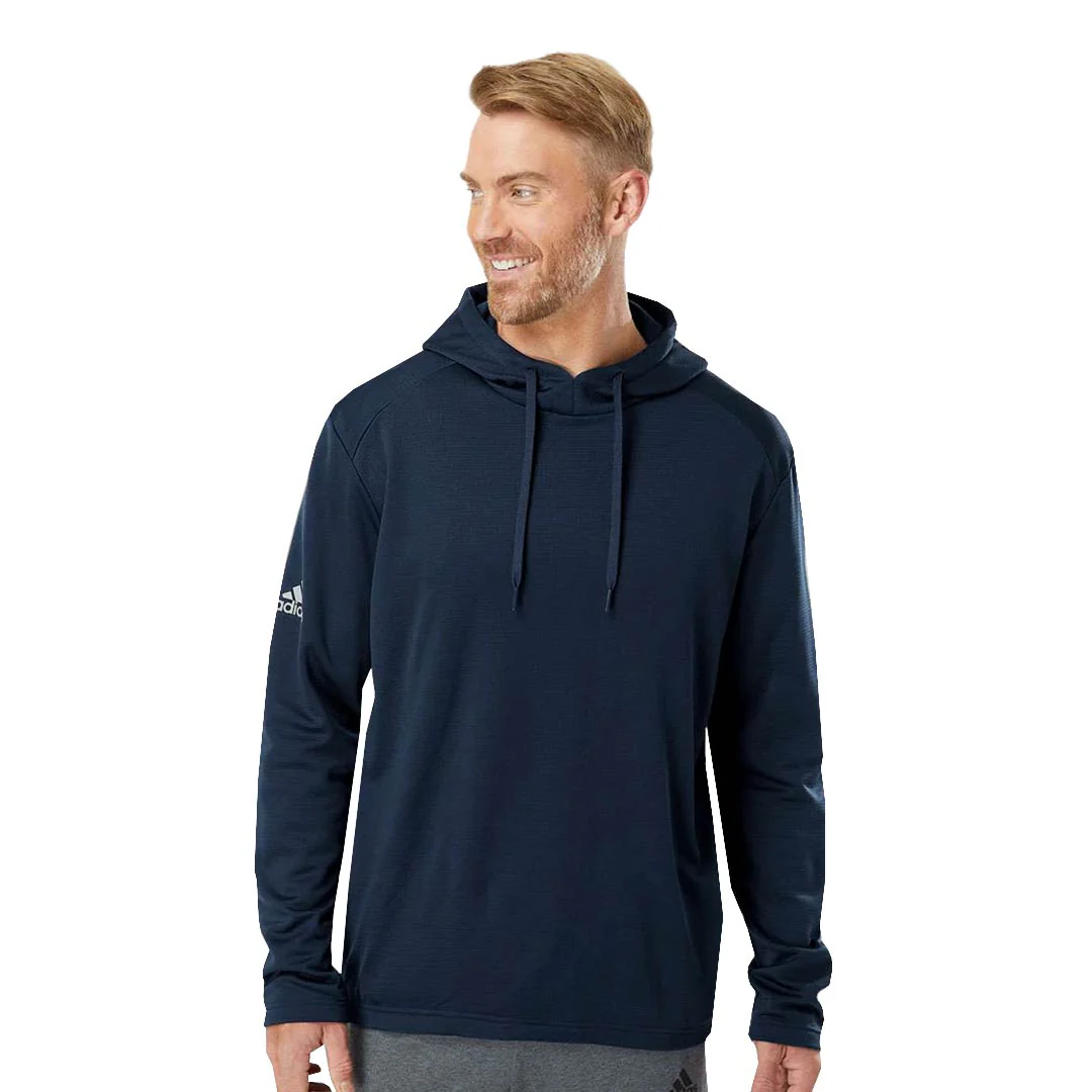 adidas - Men's Textured Mixed Media Hoodie (GR4470) - Image 2