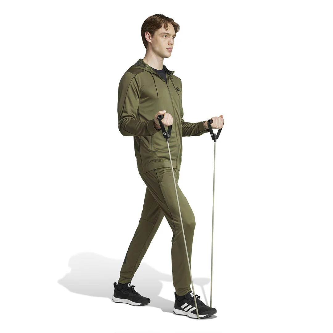 adidas - Men's Train Essentials Seasonal Full Zip Hoodie (JV7244) - Image 4