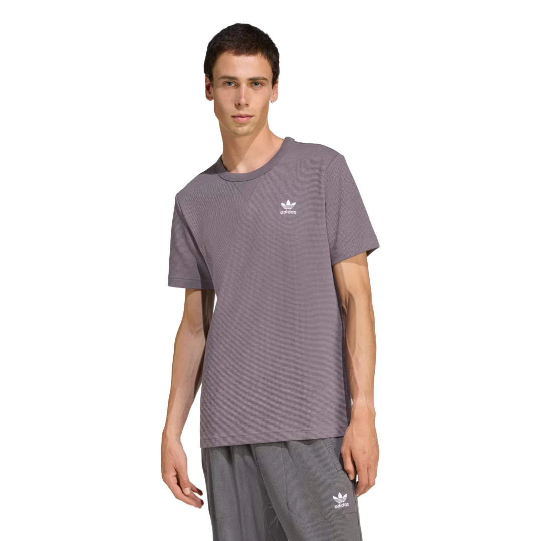 adidas - Men's Trefoil Essentials Waffle T-Shirt (JW3512) - Image 2