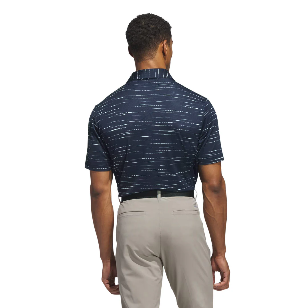 adidas - Men's Ultimate365 Mesh Glimmer Print Polo (JL5279) - Image 3