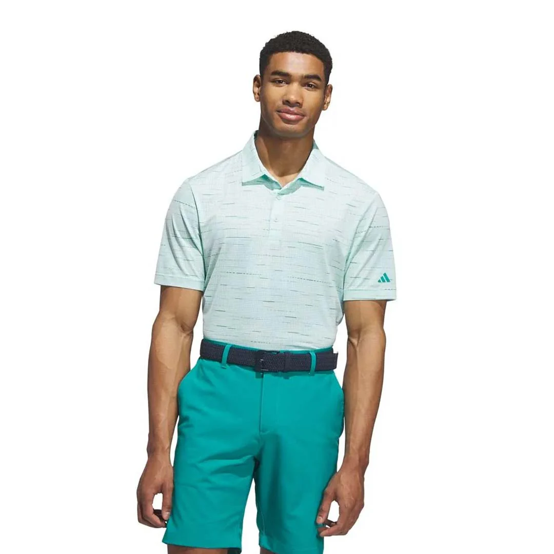 adidas - Men's Ultimate365 Mesh Glimmer Print Polo (JX8905) - Image 2