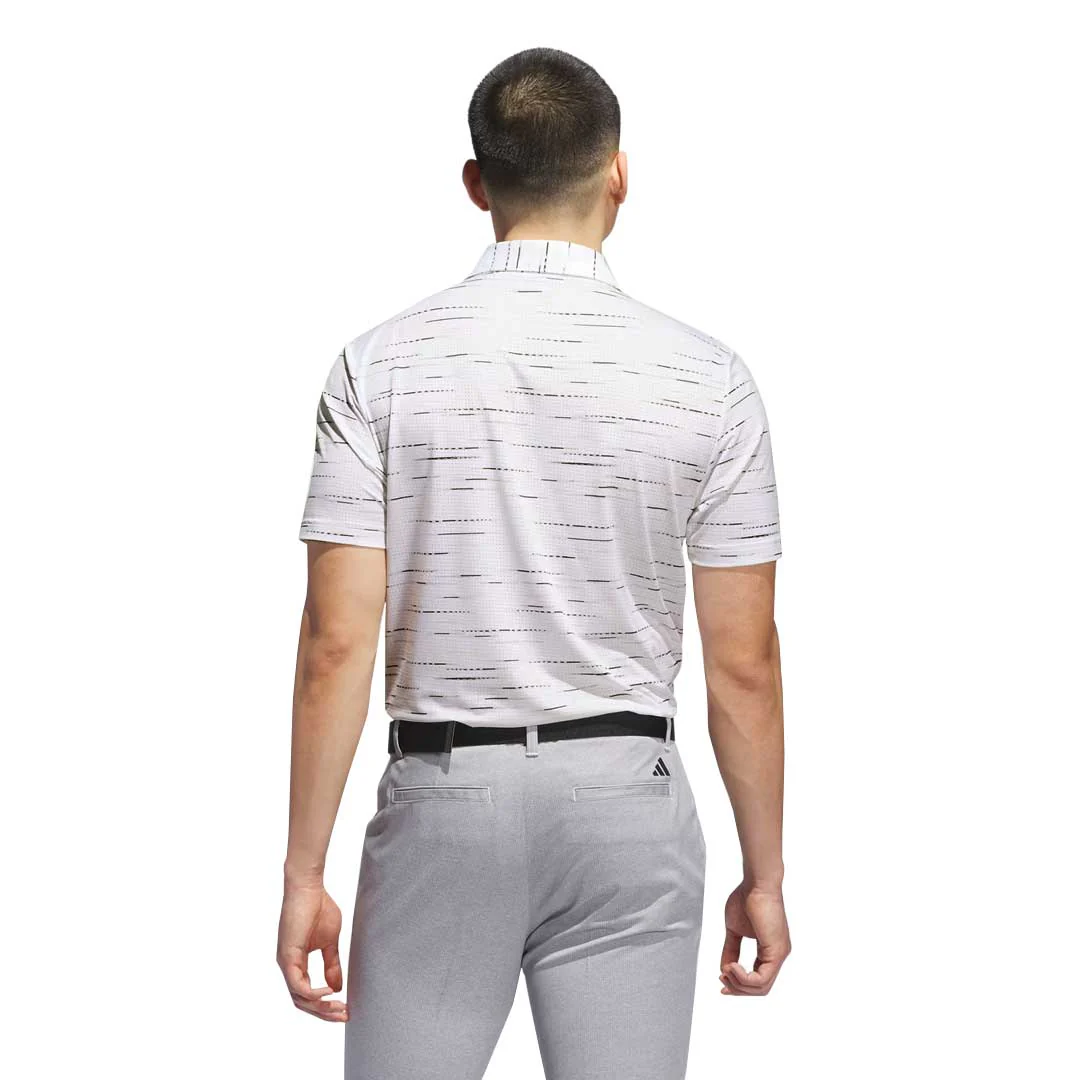 adidas - Men's Ultimate365 Mesh Glimmer Print Polo (KA7905) - Image 3