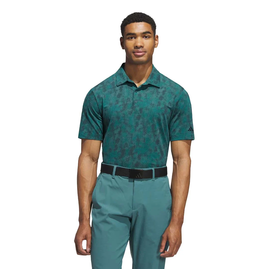 adidas - Men's Ultimate365 Textured Print Polo (JL5288) - Image 2