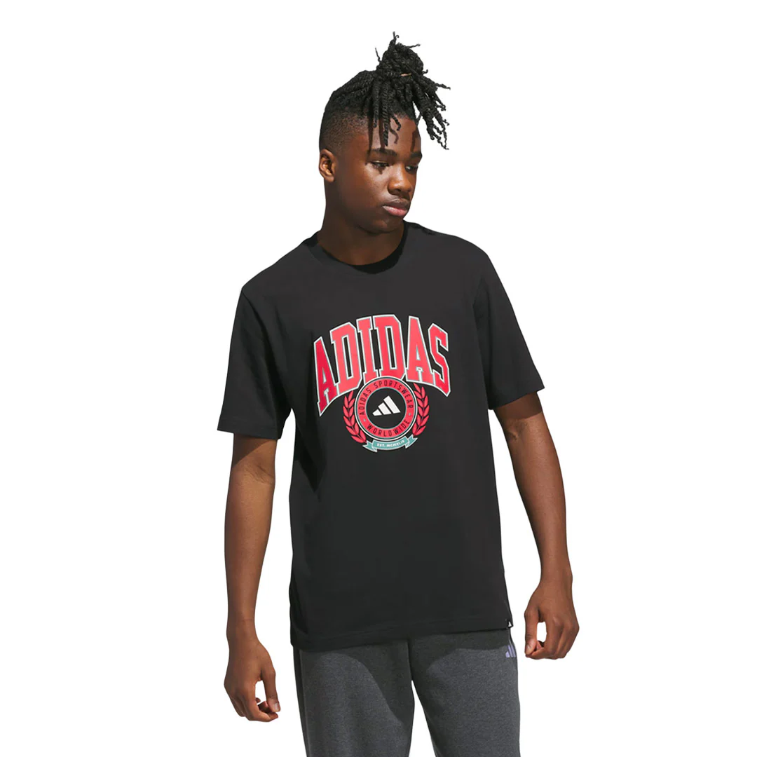 adidas - Men's Varsity Crest Graphic T-Shirt (JV8443) - Image 2