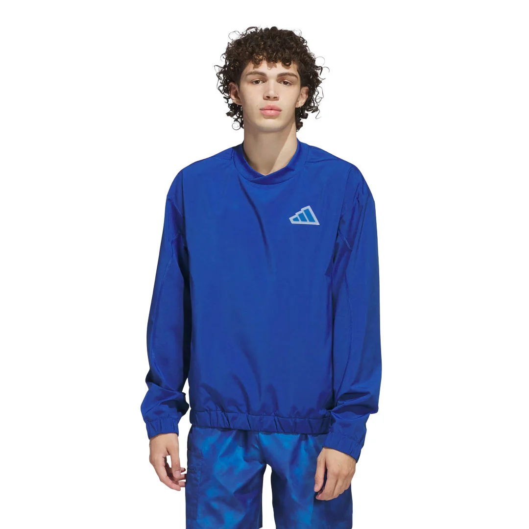 adidas - Men's Woven Pullover Crew Sweatshirt (JN9333) - Image 2