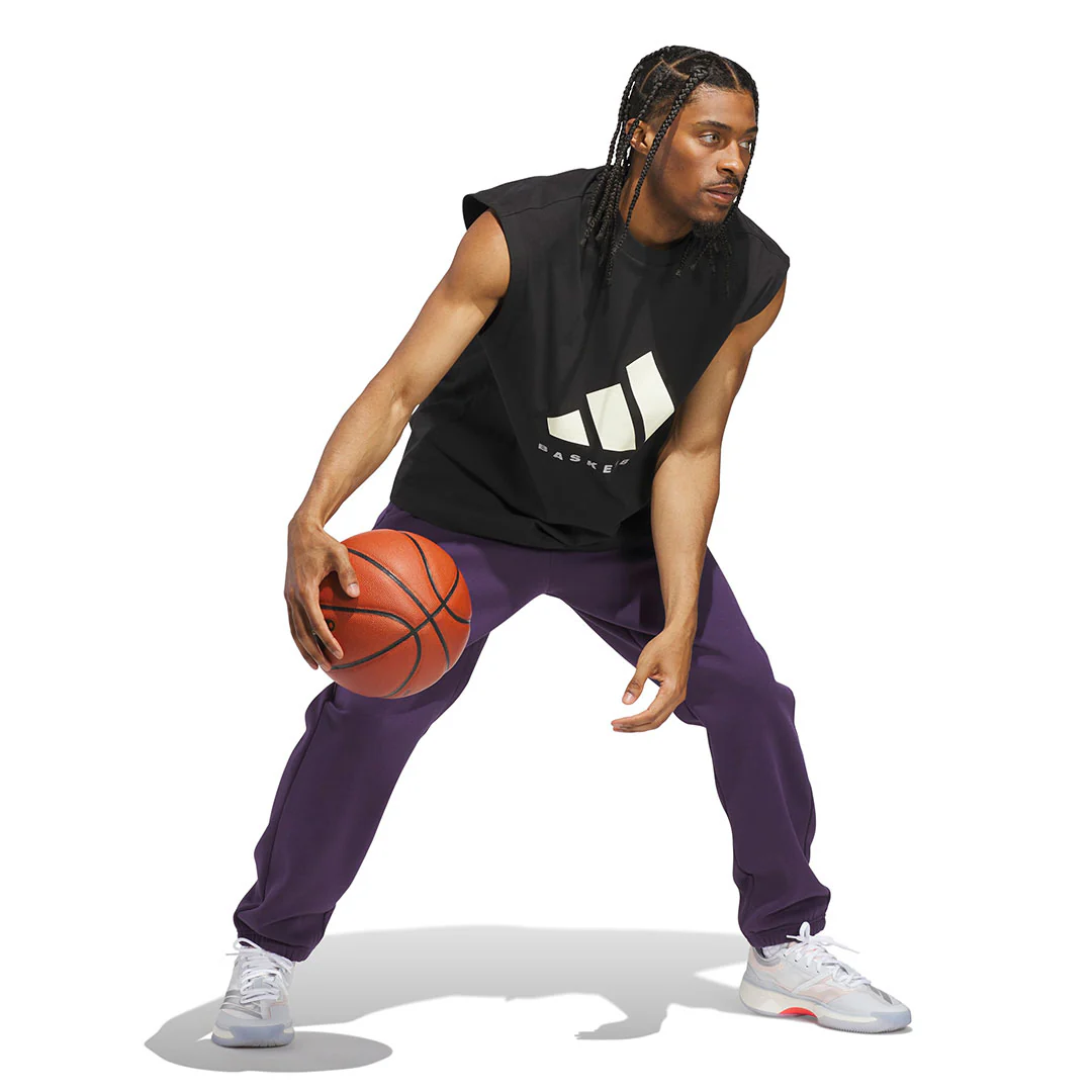 adidas - Unisex Basketball Fleece Jogger (JV6116) - Image 4