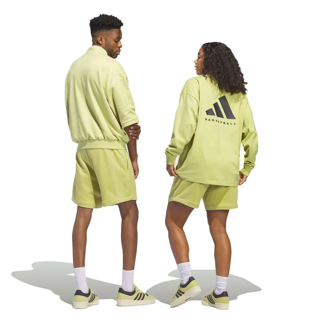 adidas - Unisex Basketball Sueded Shorts (IN7700) - Image 3