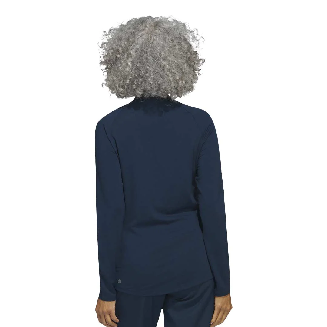 adidas - Women's 1/4 Zip Long Sleeve Polo (HY3974) - Image 3