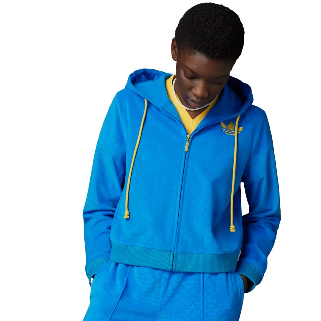 adidas - Women's Adicolor Velour Zip Hoodie (IB2046) - Image 2