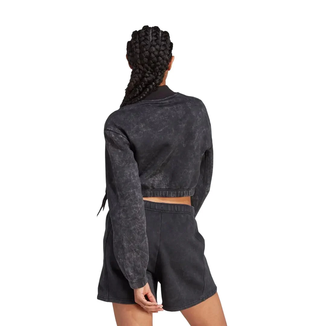 adidas - Women's All SZN Fleece Washed Sweatshirt (IL1511) - Image 3