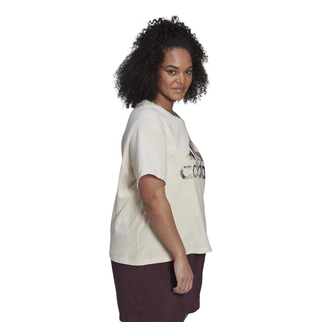 adidas - Women's Allover Print Regular T-Shirt (Plus Size) (HN5281) - Image 3