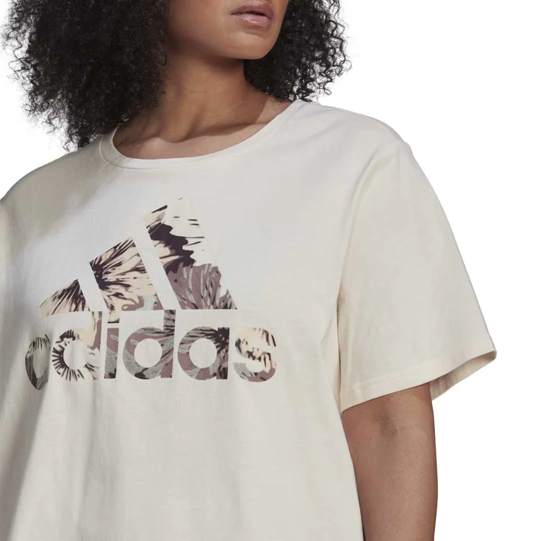 adidas - Women's Allover Print Regular T-Shirt (Plus Size) (HN5281) - Image 5