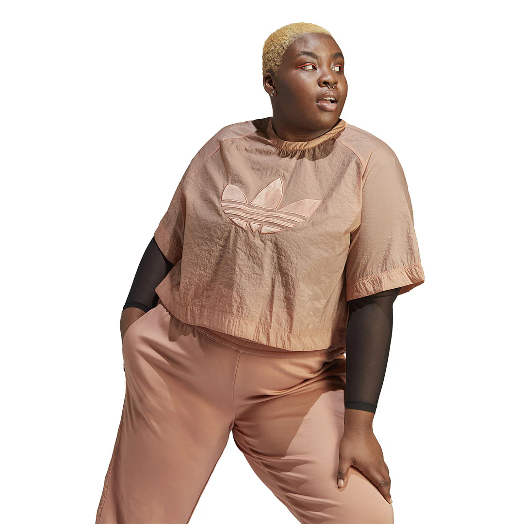 adidas - Women's Always Original Cropped T-Shirt (Plus Size) (IC7230) - Image 2