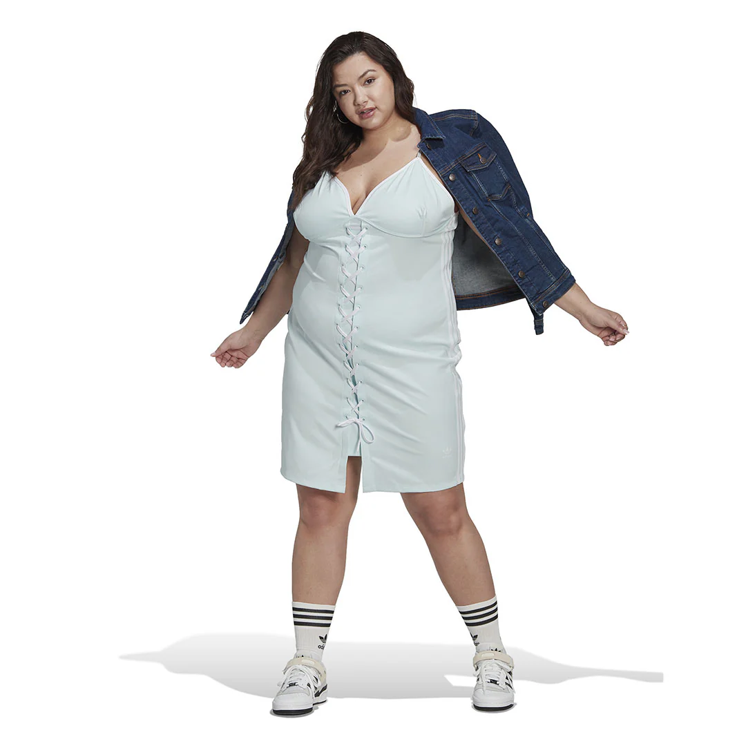adidas - Women's Always Original Laced Strap Dress (Plus Size) (HK5112) - Image 4