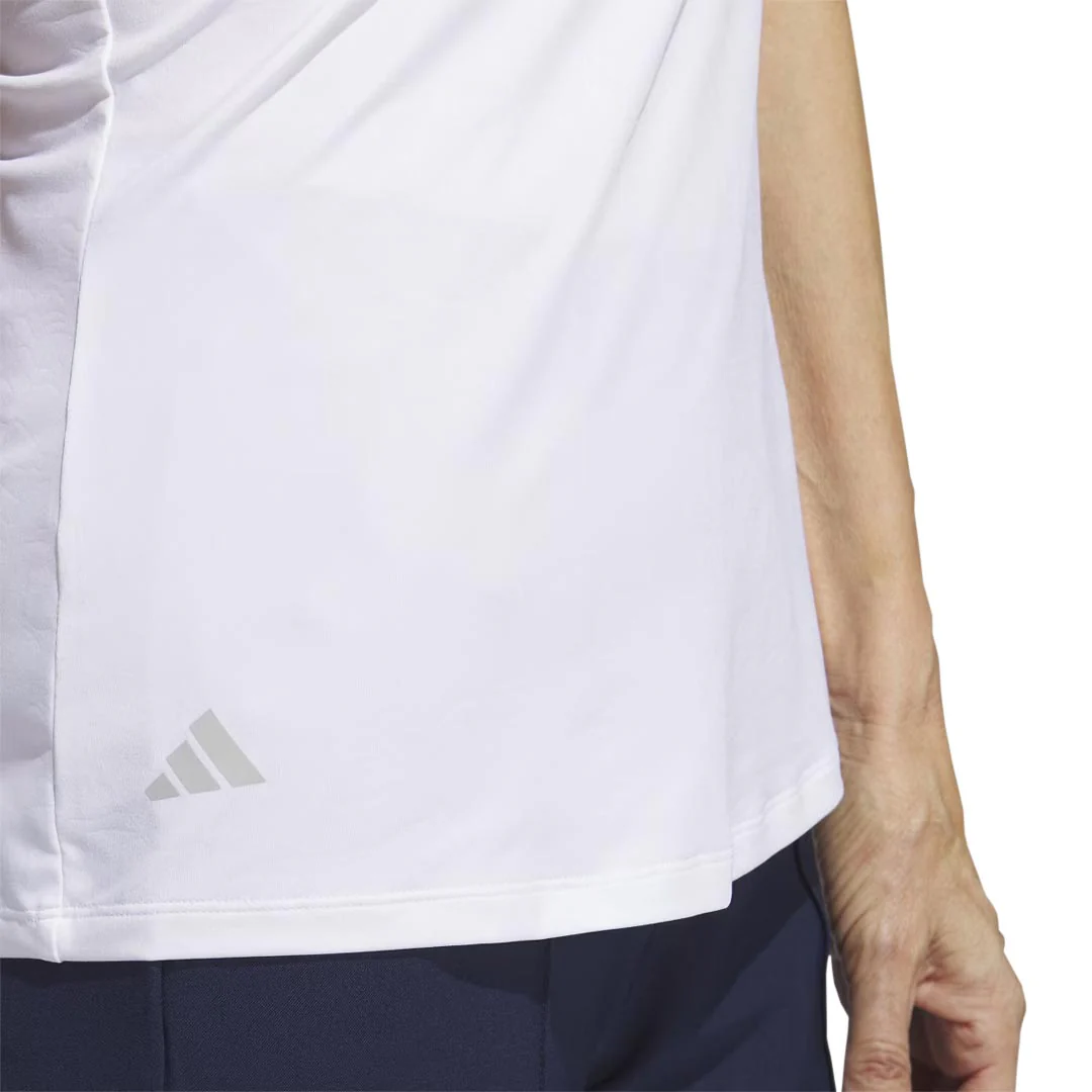 adidas - Women's Embossed Sleeveless Polo (HY7170) - Image 5