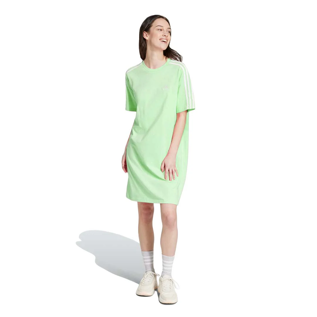 adidas - Women's Essentials 3-Stripes Boyfriend T-Shirt Dress (IR6057) - Image 2