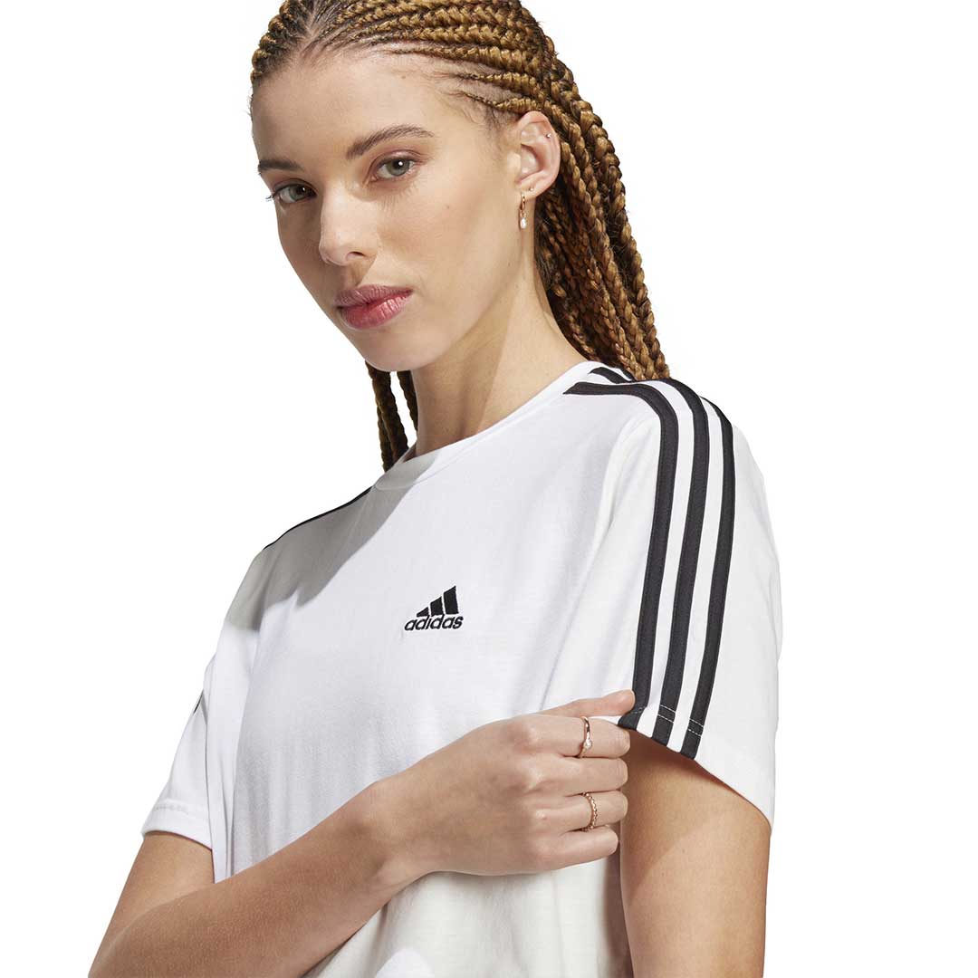 adidas - Women's Essentials 3 Stripes Crop T-Shirt (HR4915) - Image 4