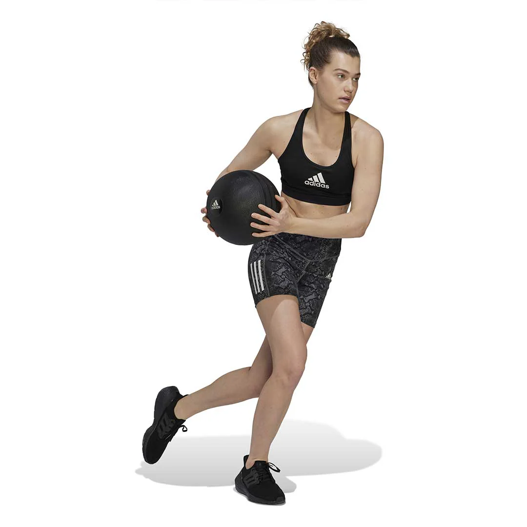adidas - Women's Hyperglam Aeroready High Rise Tight Shorts (H44780) - Image 5